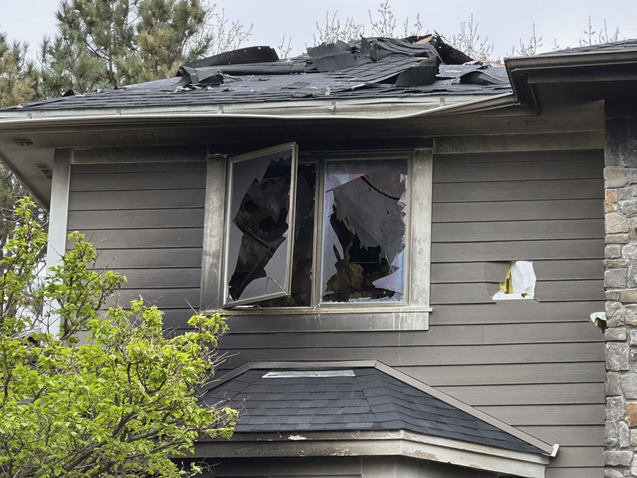 The home of Jill Sobule showed heavy damage a day after a fire engulfed the house, killing the 66-year-old singer-songwriter.