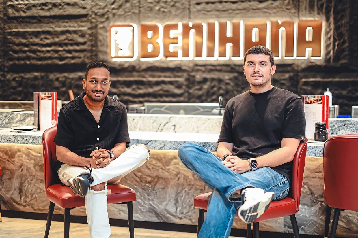 Kesavan (left) and Kyran are the creative forces behind Benihana Malaysia. — Benihana Malaysia 