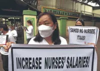 Health workers in Philippines demand higher pay, release of incentives