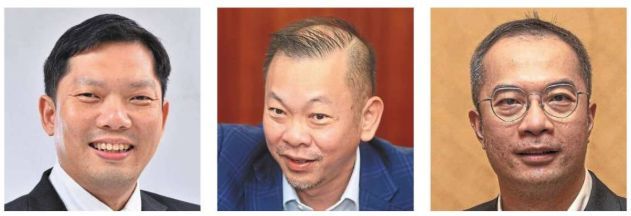 Margin for success: (From left) Law, Chan and Ng.