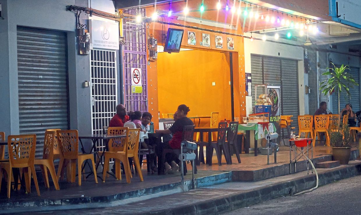 Limited space for dining indoors is often cited by restaurants that put tables and chairs on the five-foot way.