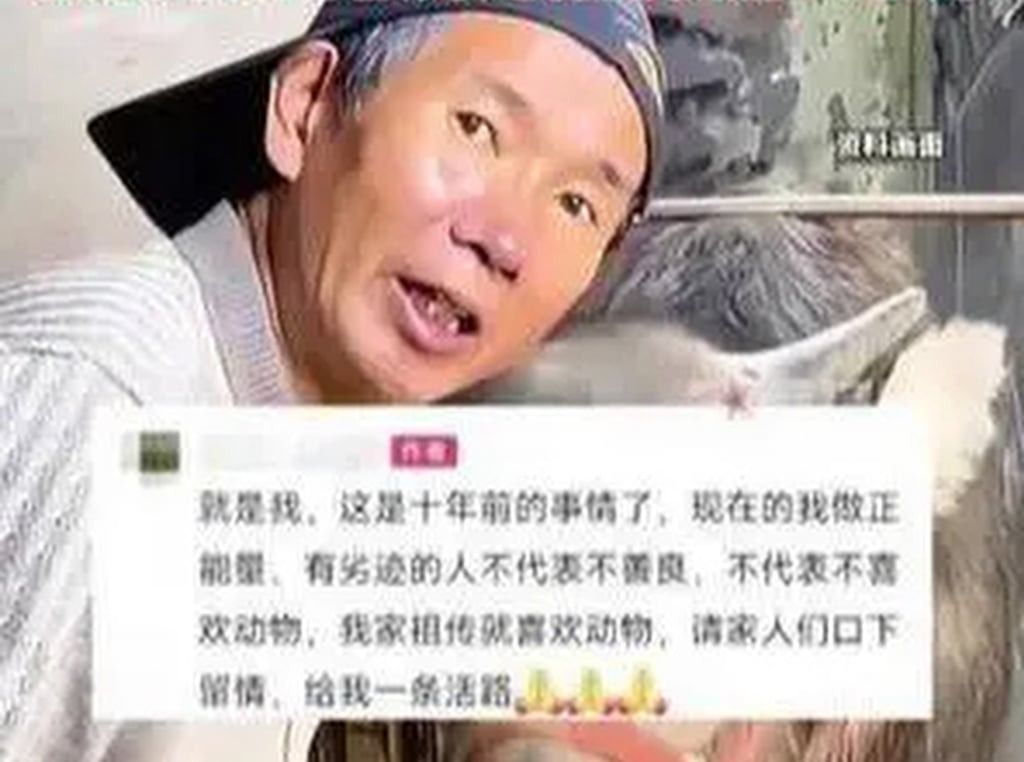 The former fraudster has begged his online fans to give him a second chance. -- Photo: Baidu