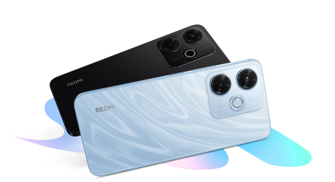 The Redmi 13x is available in Midnight Black and Silk Blue for RM599.