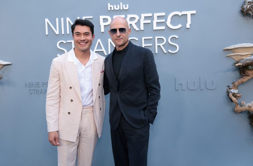 Golding (left) is thrilled to work alongside fellow actor Mark Strong, who's one of his biggest idols in the film scene. Photo: Reuters