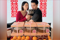 Singaporean actress Tay Ying and celebrity chef Wu Sihan hold traditional betrothal ceremony