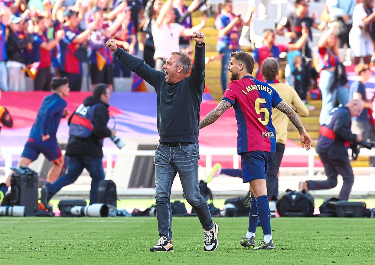 Coach Hansi Flick took the club to new heights in his first season. — Reuters