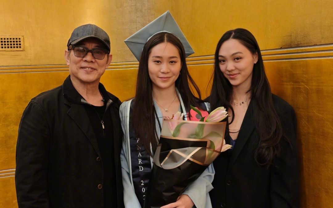 Li has two younger daughters – Jada (middle) and Jane – from his second marriage to actress Nina Li Ching.