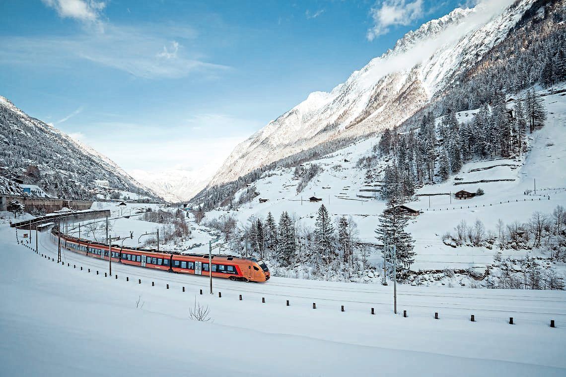 Switzerland’s Treno Gottardo is a direct service from Basel/Zurich to Locarno. — Schweizerische Sudostbahn website