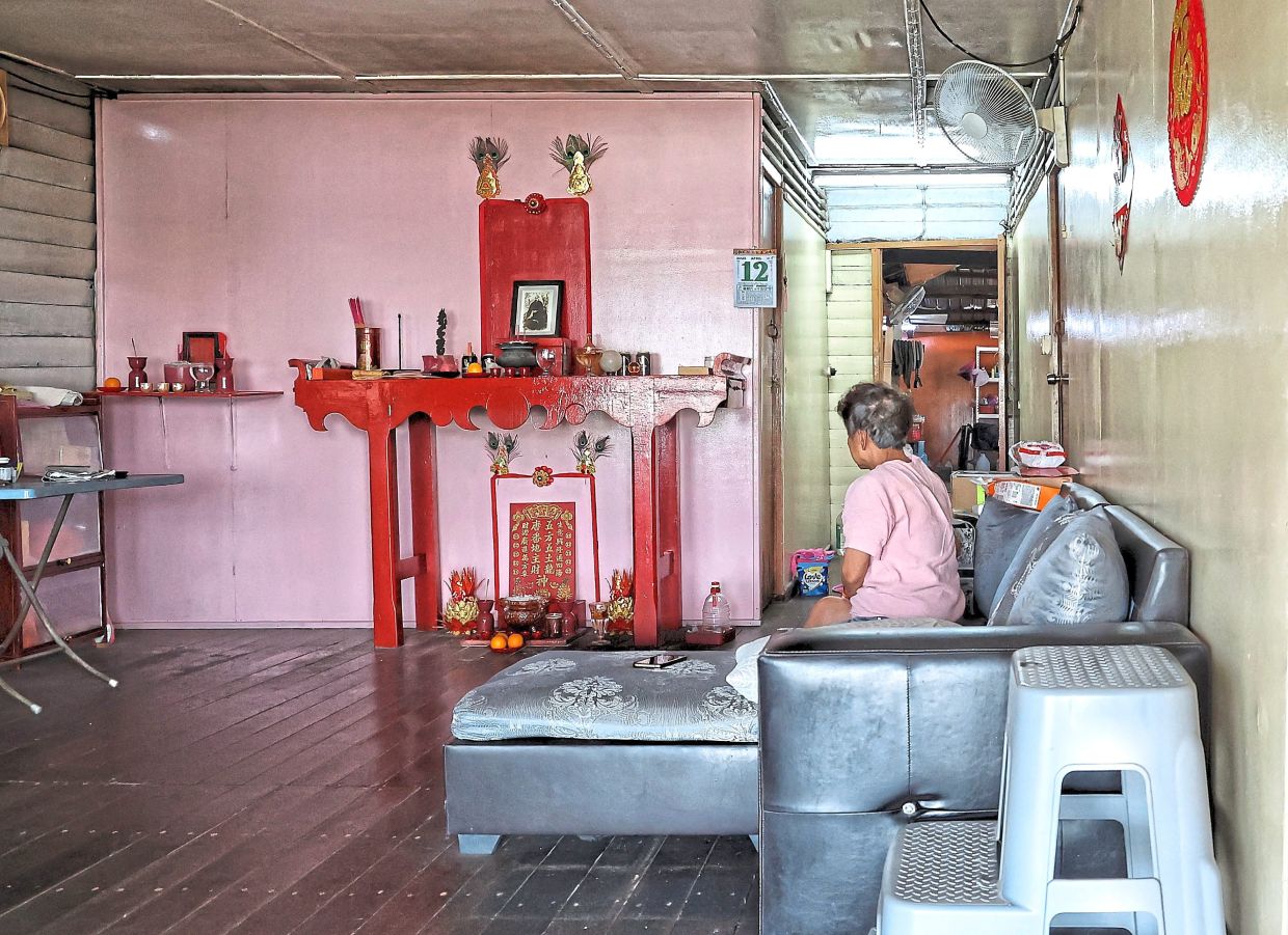 An elderly woman at her home in Bagan Hailam. Most of the children and relatives of senior citizens here only return to the village for major Chinese festivities.