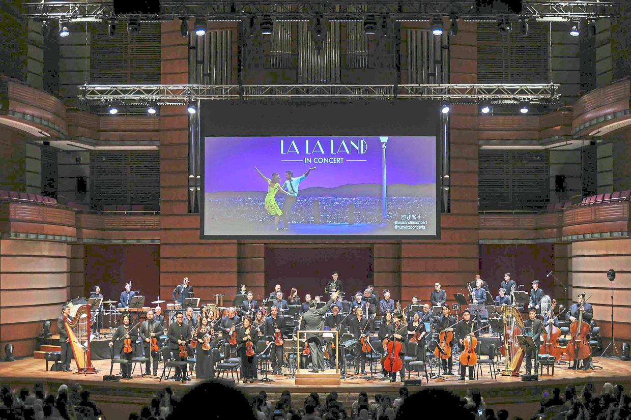 A view of the 'La La Land In Concert' series presented by the Malaysian Philharmonic Orchestra earlier this month at Dewan Filharmonik Petronas in Kuala Lumpur. Photo: MPO