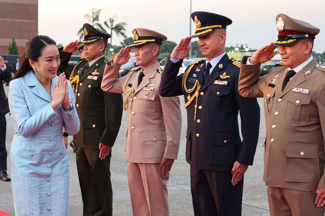 SEPANG, May 27: Thailand’s Prime Minister Paetongtarn Shinawatra departs Malaysia after attending the 46th Asean Summit and Related Meetings. The special aircraft carrying Paetongtarn takes off from the Bunga Raya Complex at Kuala Lumpur International Airport (KLIA) at 7:10pm. - Photo: Bernama