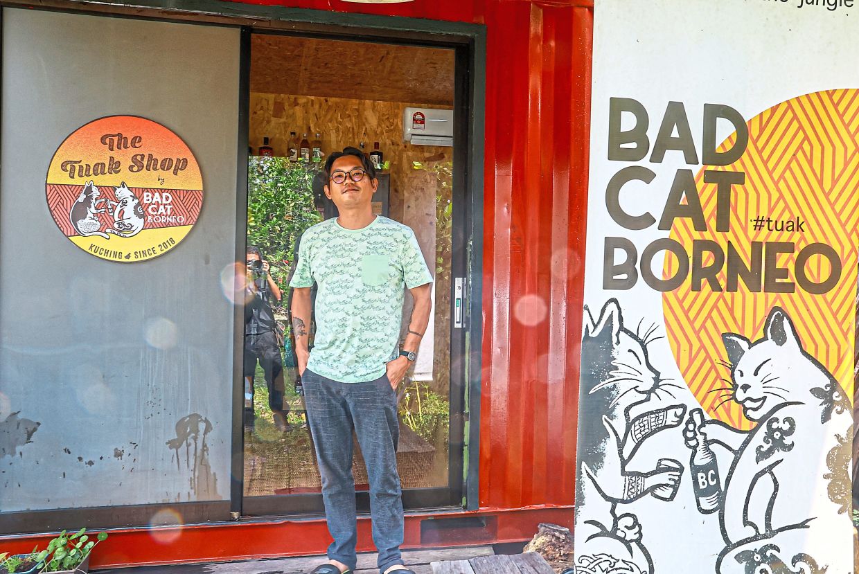 Maynard started Bad Cat Borneo in 2018 and opened a showroom in Kuching early this year.
