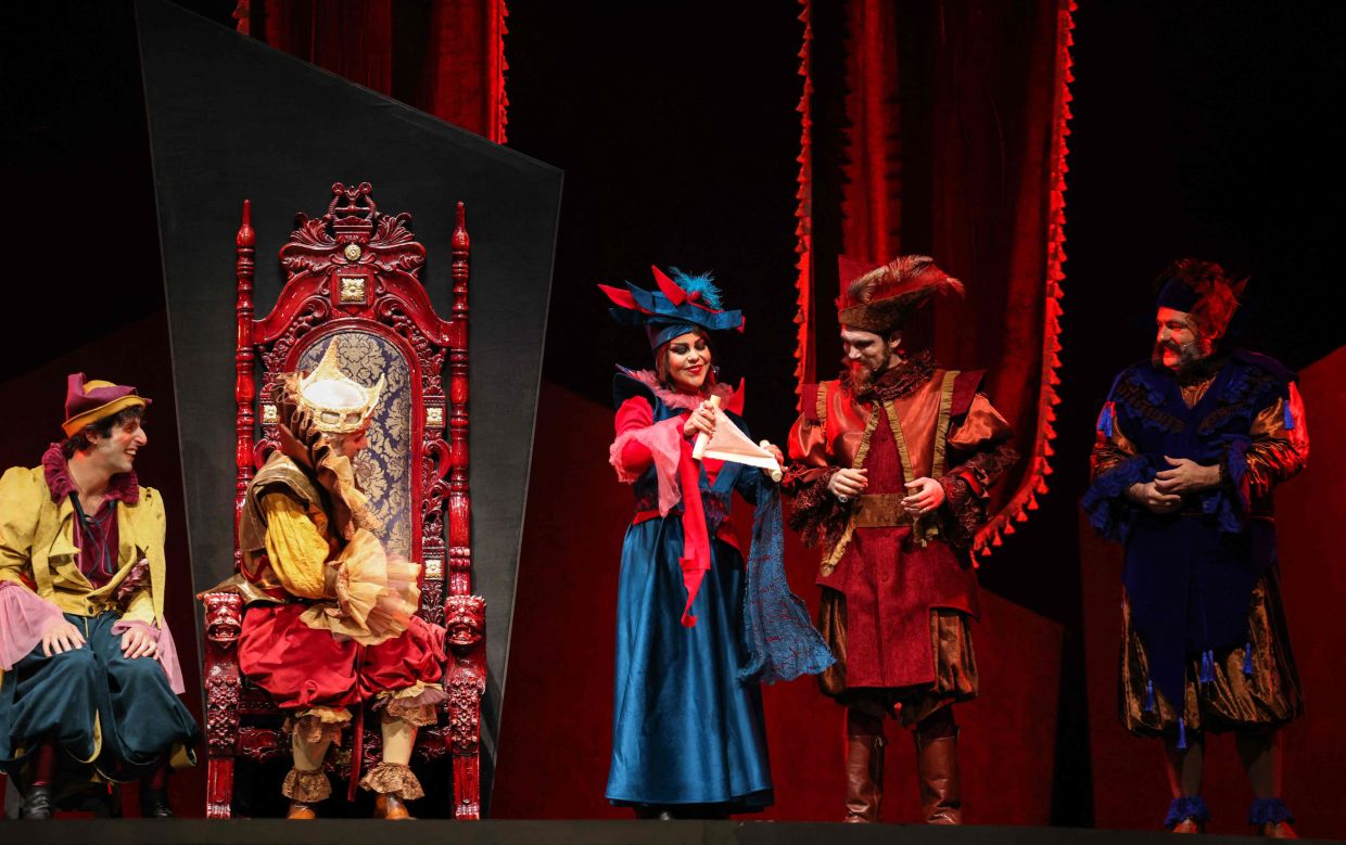 The bold staging of 'King Lear' blends rock music and a dazzling light show to draw younger audiences - while navigating censorship laws in Iran. Photo: AFP