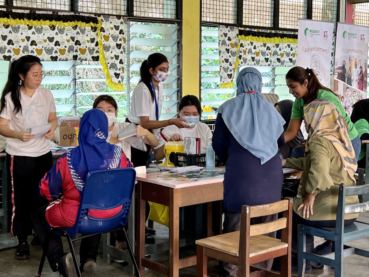 NUMed's medical students have many opportunities to interact with the public in diverse settings.