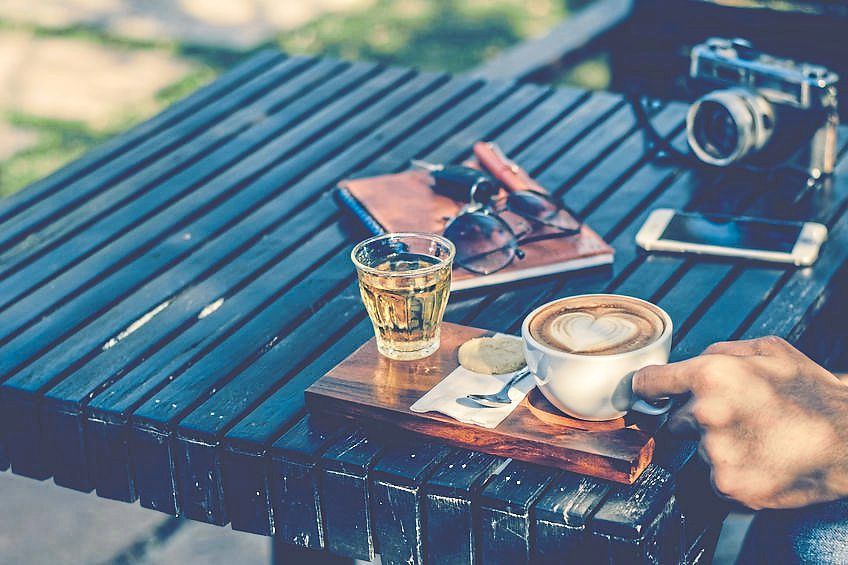 Visitors drive far and away to rural cafes to unwind.