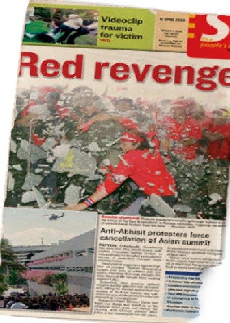 The mayhem in Pattaya was brought by a security lax during the Asean Summit there in Thailand in 2009.