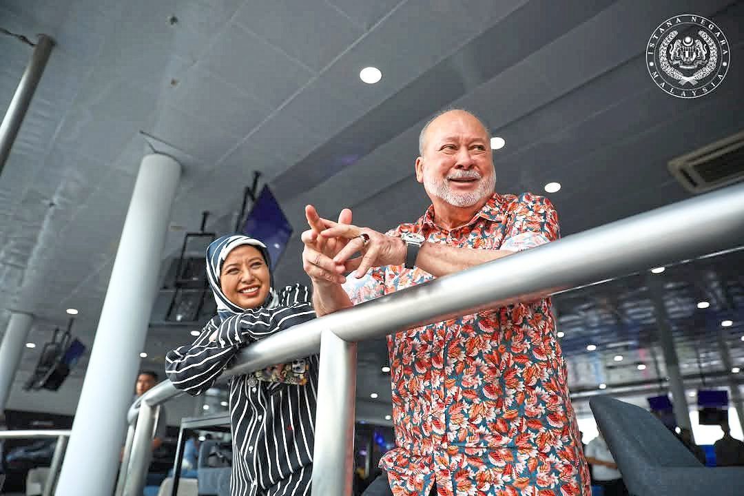 Sultan Ibrahim and Raja Zarith Sofiah graced the GT World Challenge Asia at the Sepang International Circuit on April 13 this year. The royal couple cheered on Tunku Abdul Rahman and Tunku Abu Bakar, both of whom competed in the prestigious race. — Photo from Sultan Ibrahim’s official Facebook page