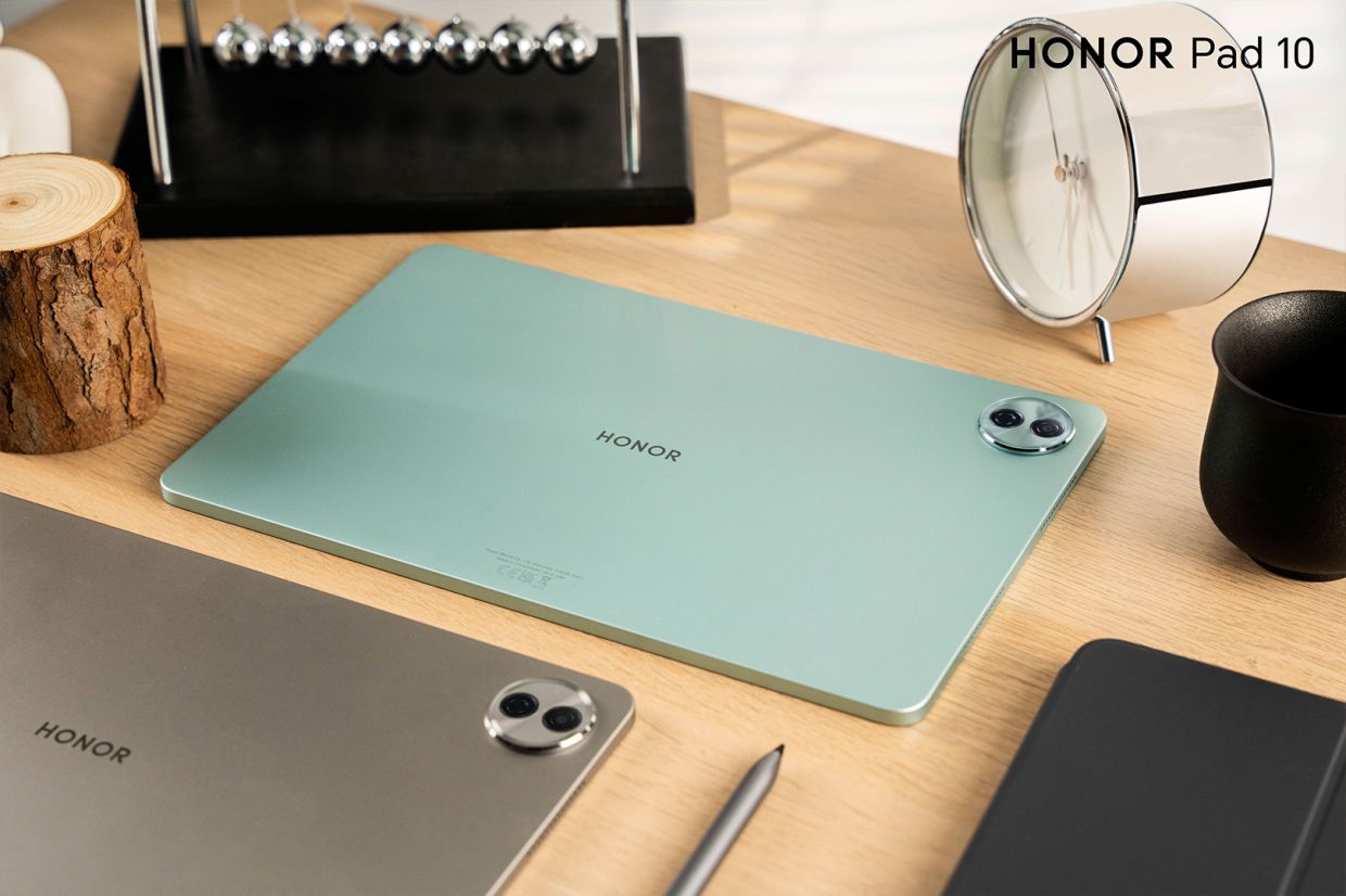 The HONOR Pad 10 measures at 277.07mm in width, 179.28mm in height and 6.29mm in thickness, with a weight of 525g (including a 10,100mAh high energy-dense battery).