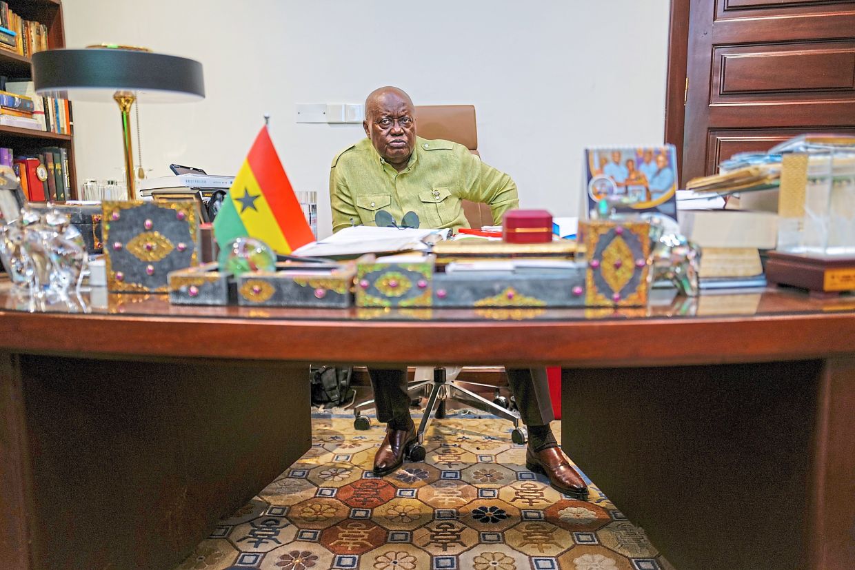 Ghana’s former president Akufo-Addo. — Francis Kokoroko/The New York Times