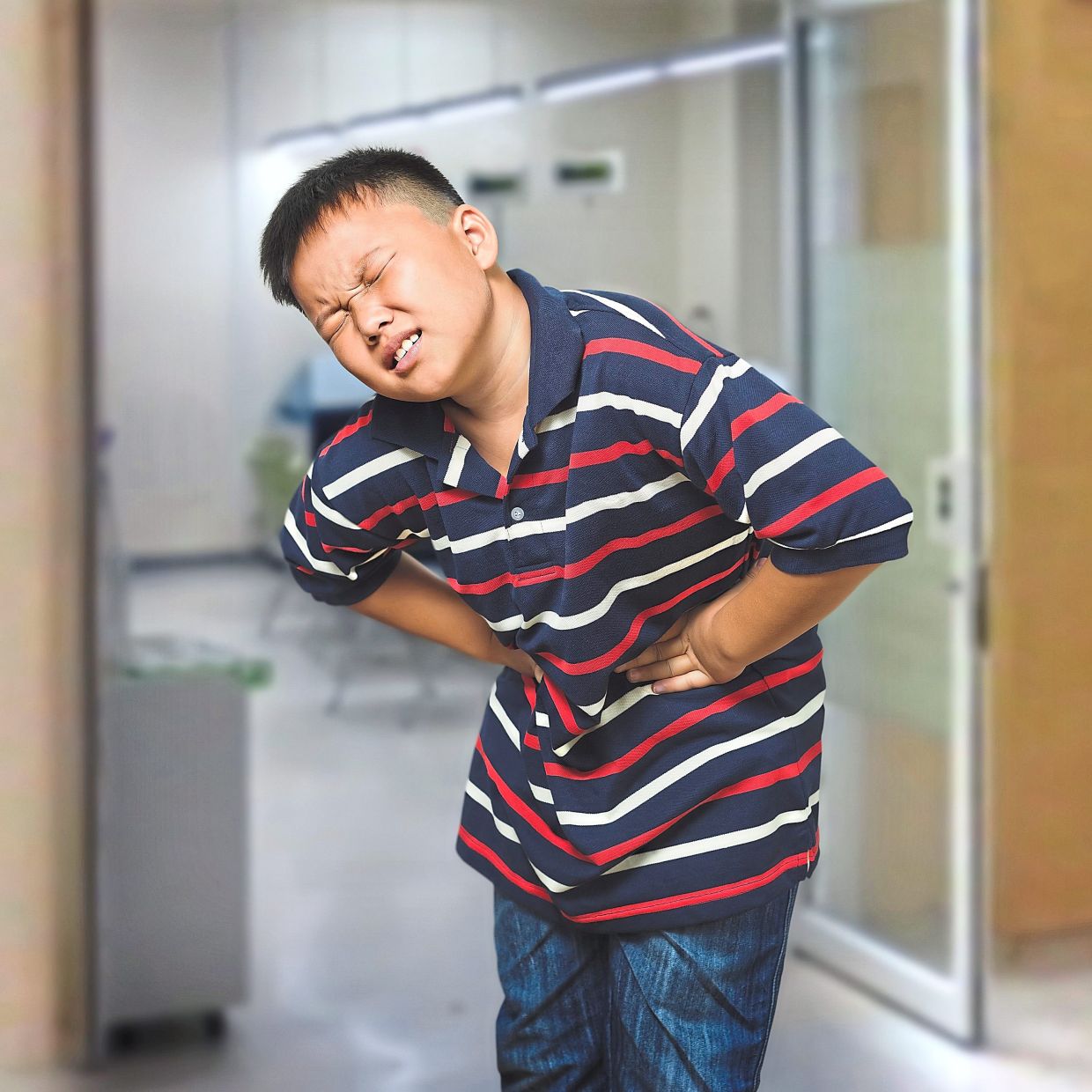 Physical symptoms of trauma can include frequent stomach ache in both adults and children. — TNS