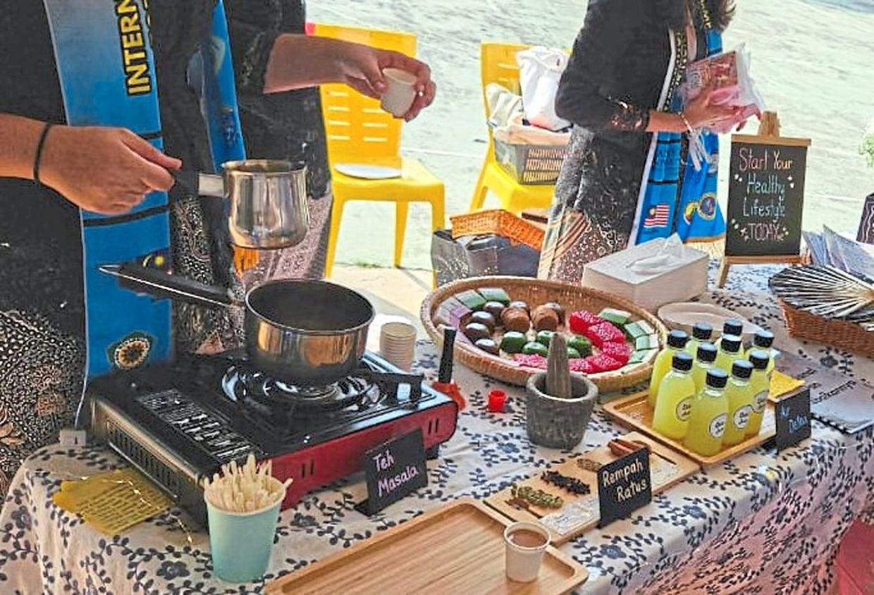 Interesting: Delicious local delicacies were among the cultural goodies showcased during the programme. 