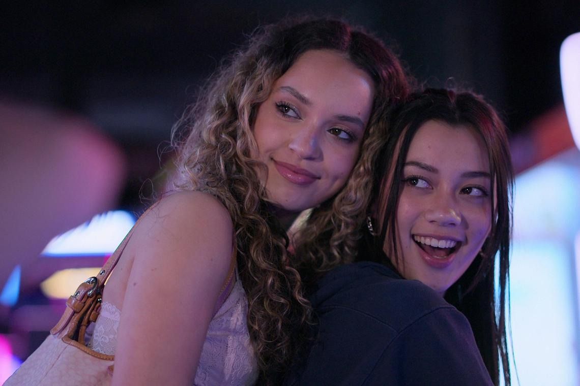 Daniela Avanzini (left) and Megan Skiendiel in Netflix’s docuseries Pop Star Academy: Katseye. -- PHOTO: NETFLIX via The Straits Times/ANN