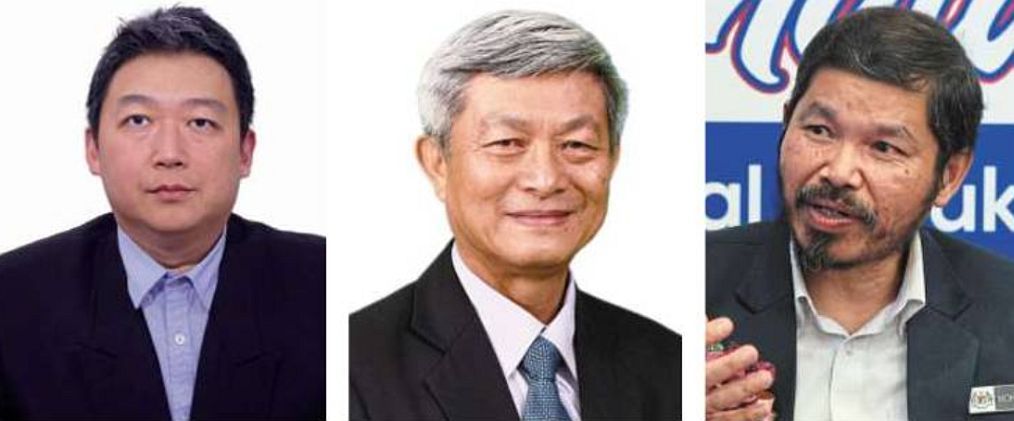 Planning for the future: (From left) Chai, Yeah and Mohd Uzir.