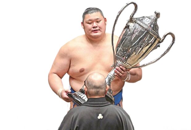 Onosato Daiki is the first Japanese yokozuna in eight years and only the second in 27 years. — AP
