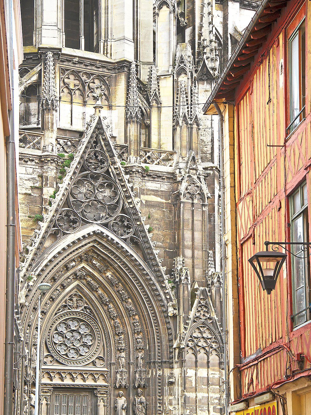 The beautiful Rouen Cathedral and the city’s half-timbered buildings inspired Monet.