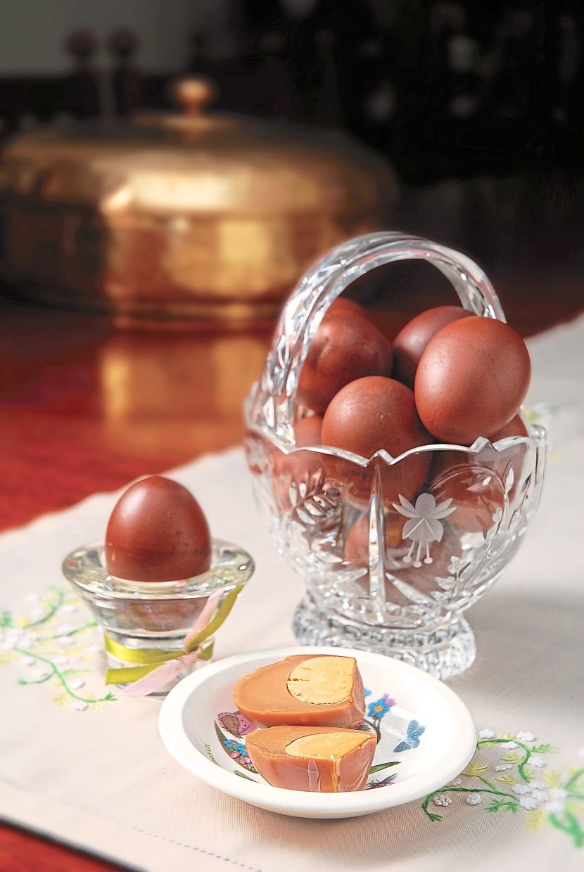 Telur pindang is one of the dishes that has many nostalgic recollections for Kalsom. In the past, it was a firm fixture in the Malay culture of gift-giving, especially for weddings. — KALSOM TAIB