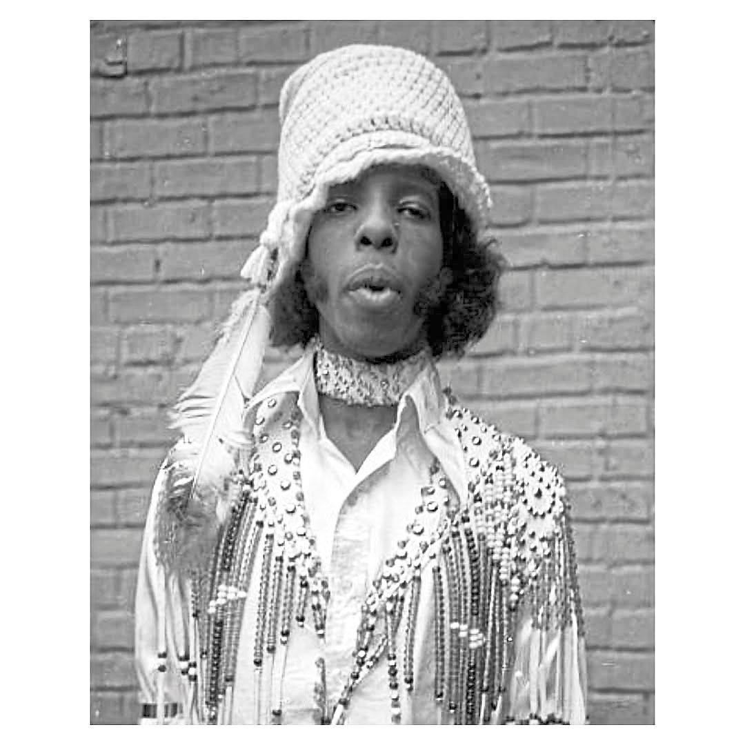 Sly Stone's style crossed genre, race, gender and audience. It offers unity in a psychedelic stew of fringe, rhinestones and lame that was sometimes celebratory and sometimes chaotic, often outrageous, but almost always impossible to forget. Photo: Instagram/Sly Stone