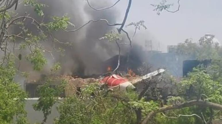 Horrific visuals have emerged from the crash site.