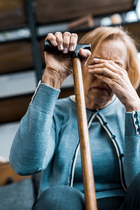 Old people may socially isolate themselves from family and friends due to fear or shame. Photo: 123rf