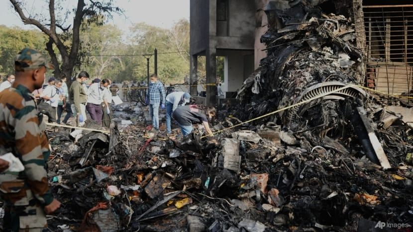 Rescuers work at the site of an Air India plane crash in India's northwestern city of Ahmedabad in Gujarat state on June12, 2025. - Photo: AP