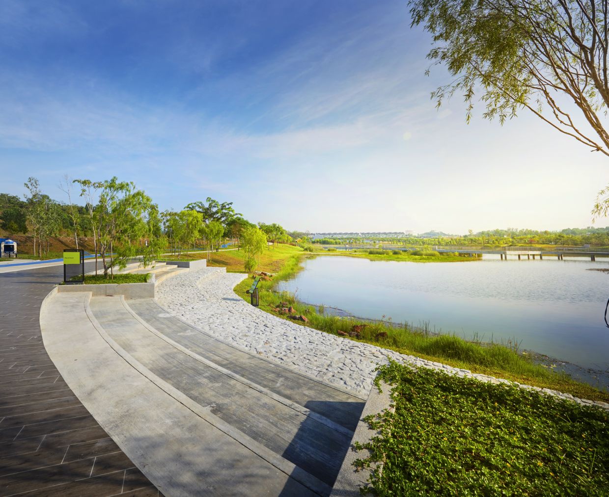 The Wetland Park has trails and lookout points where one can try spotting the 24 art sculptures among the greenery.