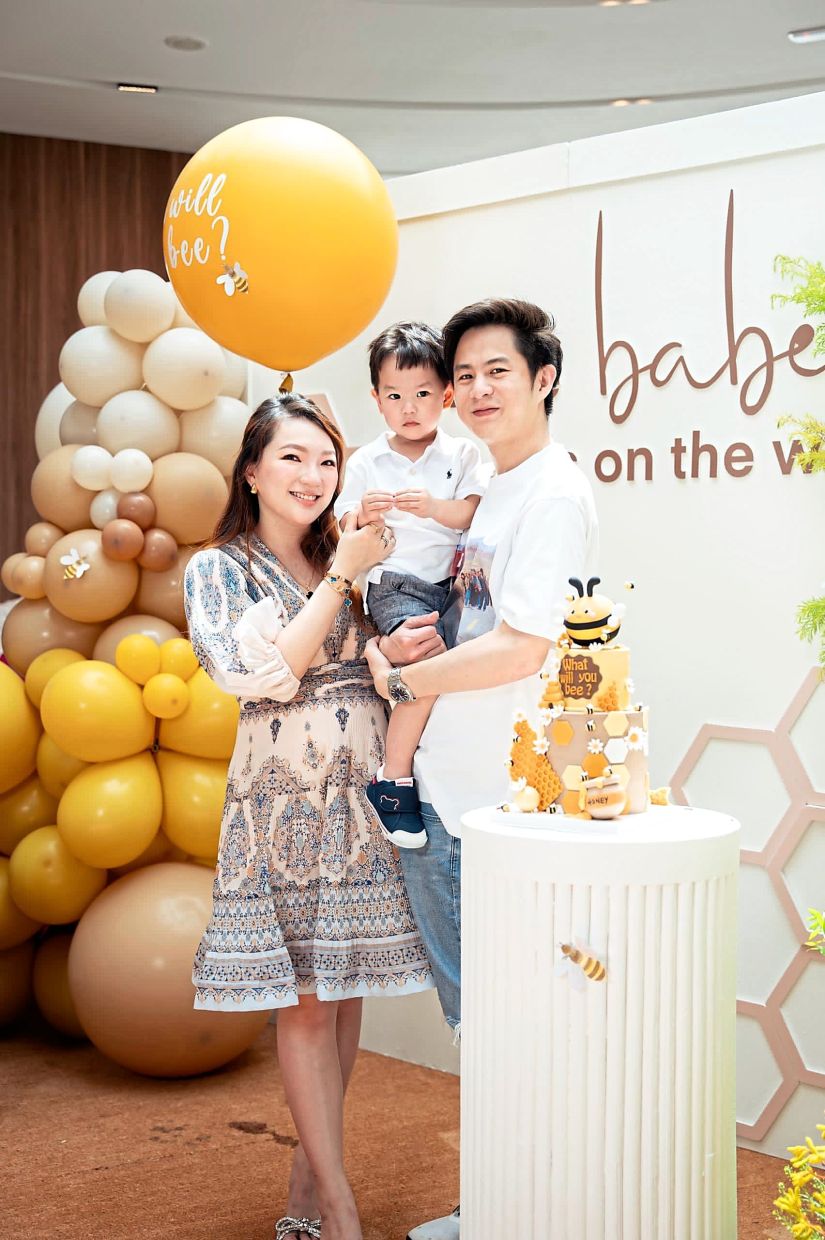 Shaun (right) says his wife Leow has been instrumental in helping him to maintain his career as well as be a present father to his son Hayden. — SHAUN NG