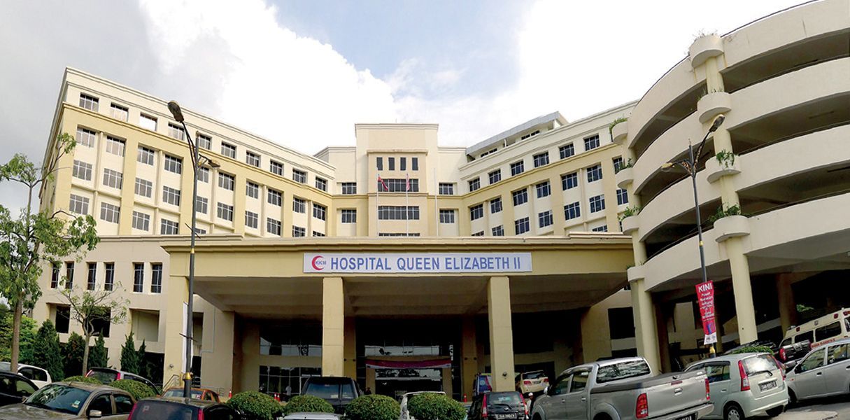  A view of Queen Elizabeth II Hospital in Kota Kinabalu, one of two main hospital wings under the Queen Elizabeth Hospital complex, which continues to serve as a key referral centre in Sabah.