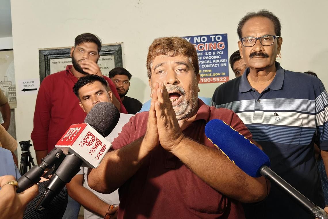 Mumbai resident Rafiq Abdul Aziz Memon, whose nephew was on board the flight with his wife and two children, said he is worried about the condition of their bodies currently in storage at the mortuary in Civil Hospital. -- ST PHOTO: DEBARSHI DASGUPTA