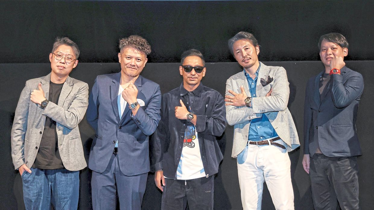  (From left) Marco Corporation (M) Sdn Bhd assistant general manager Eric Lim and executive director SJ Ong, Zizan, Casio Singapore managing director Shingo Yamaga and Mutsui. — MUHAMAD SHAHRIL ROSLI/The Star