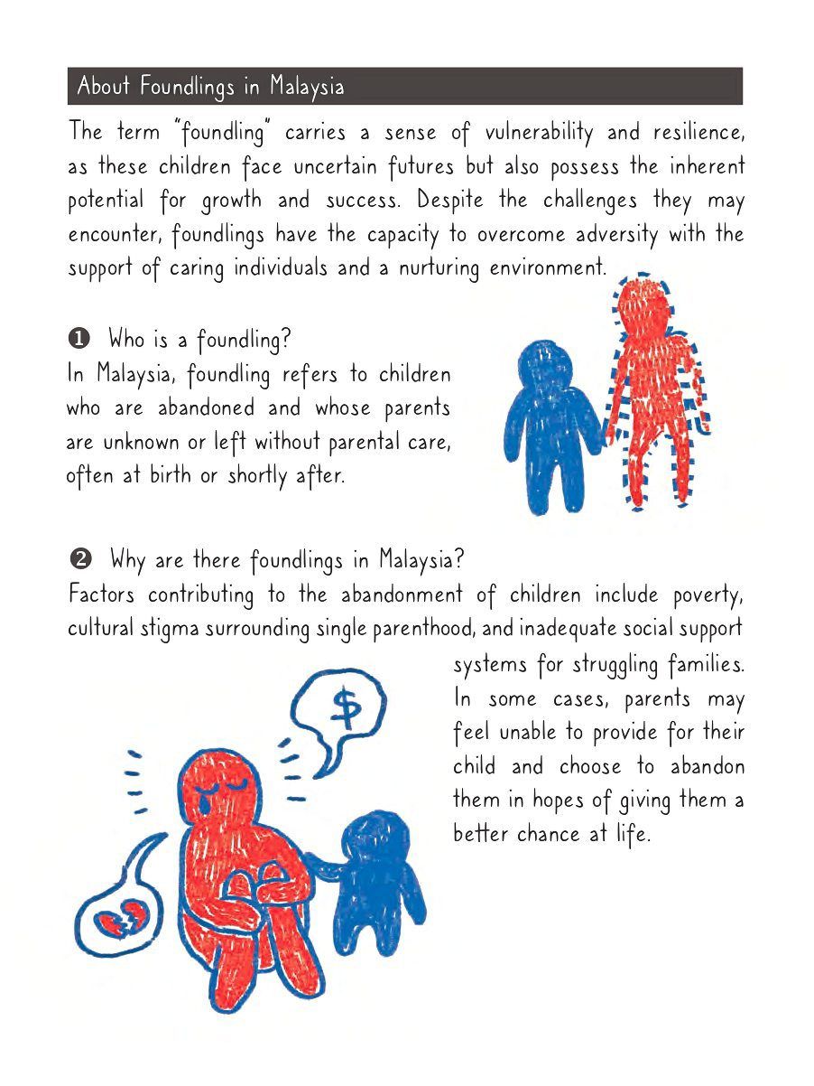 'The Foundling' includes information about foundlings in Malaysia and the challenges they face. Photo: OyezBooks