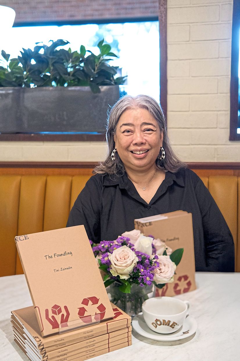 Hartini seen at a reading event in KL for her book, 'The Foundling'. Photo: OyezBooks