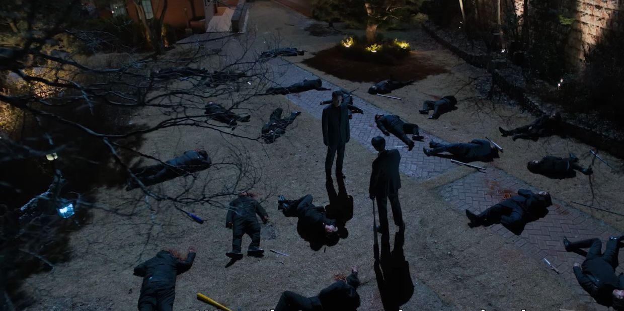 'I like what you've done with the grounds. Odd choice of garden gnomes, though.'