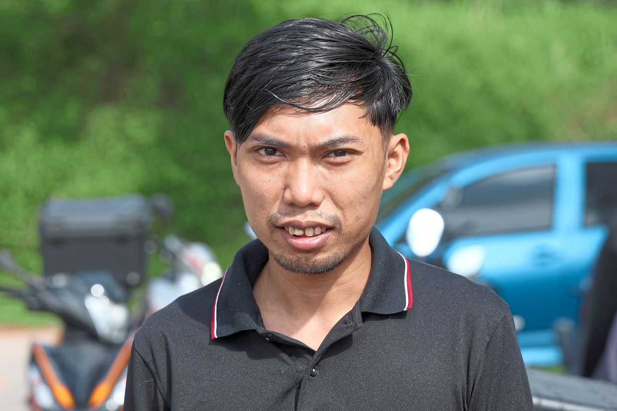 Saiful Azri says even parking his motorcycle is a challenge at Jalan Garuda.