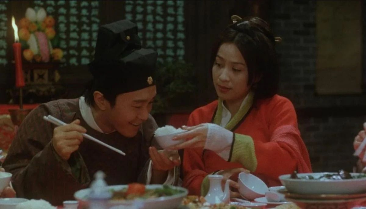 A scene from 1996 movie Forbidden City Cop starring Stephen Chow and Carina Lau. Photo via Sin Chew