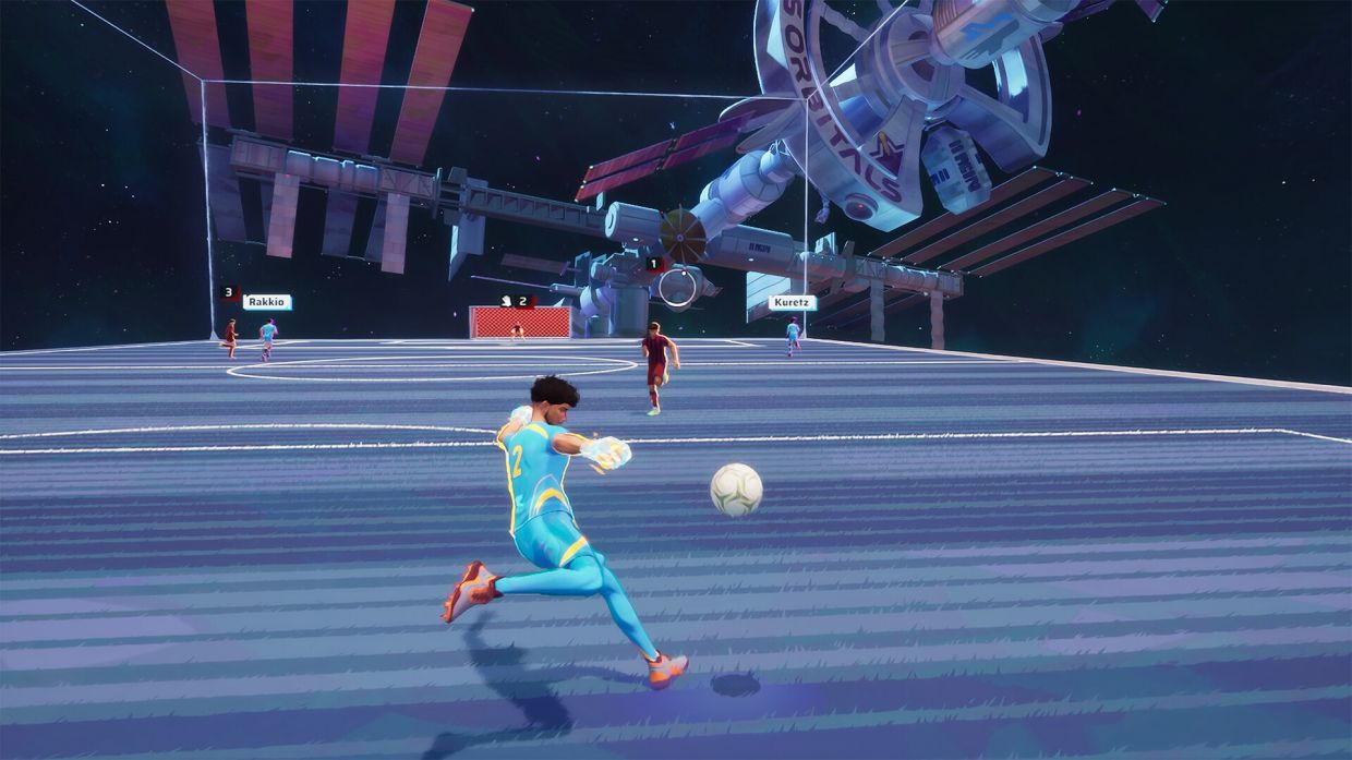 Soccer’s primary act is firing a projectile, so Rematch always features a crosshair; in one sense, it’s a bulletless third-person shooter. 