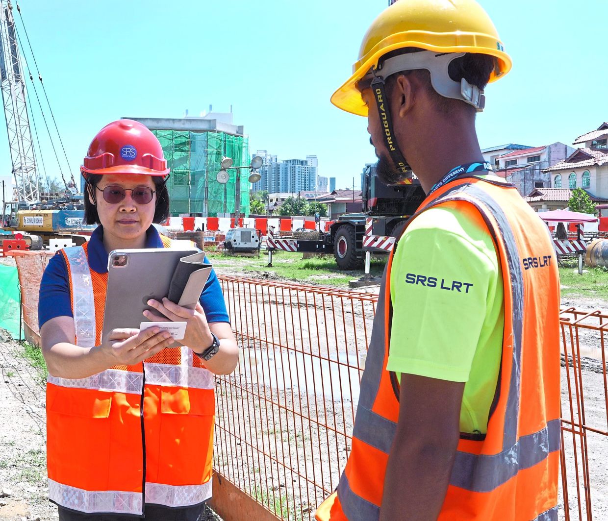 Each worker has a unique QR code on their certification card and by scanning them, safety and health officers will instantly know if they are authorised to be on-site.