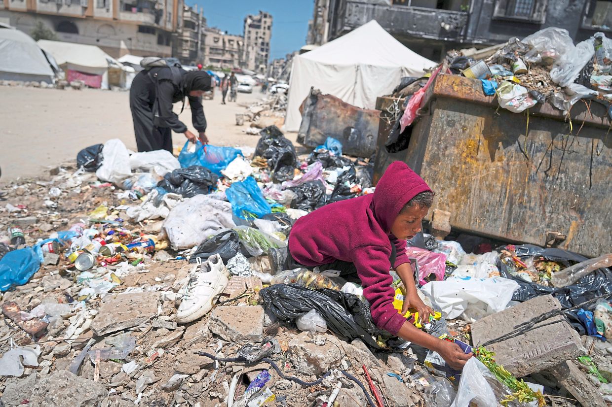Gaza’s population of some 2.3 million has been pushed towards famine by Israel’s blockade. — AP