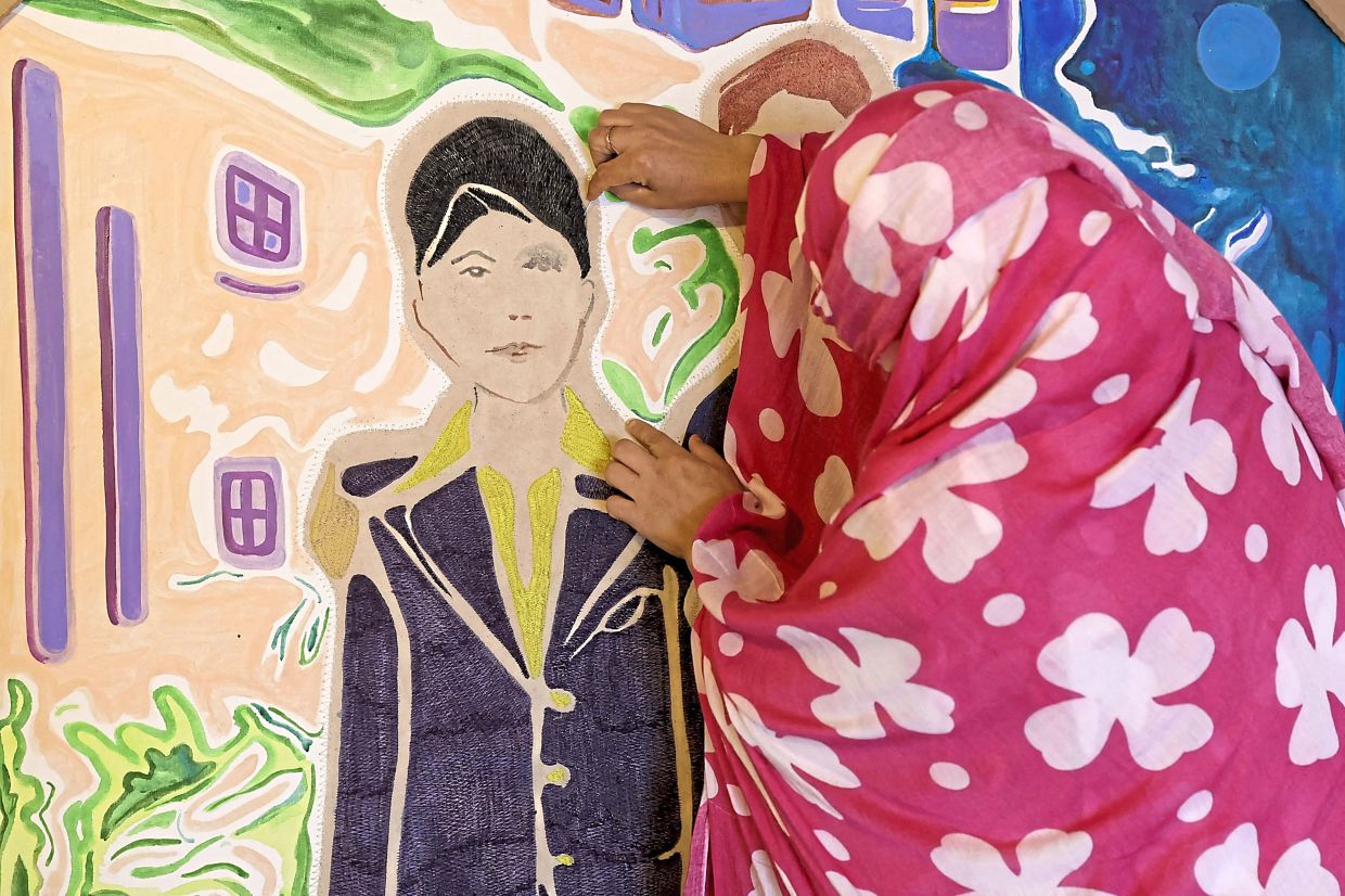 Being able to embroider and earn an income means a lot to the women.