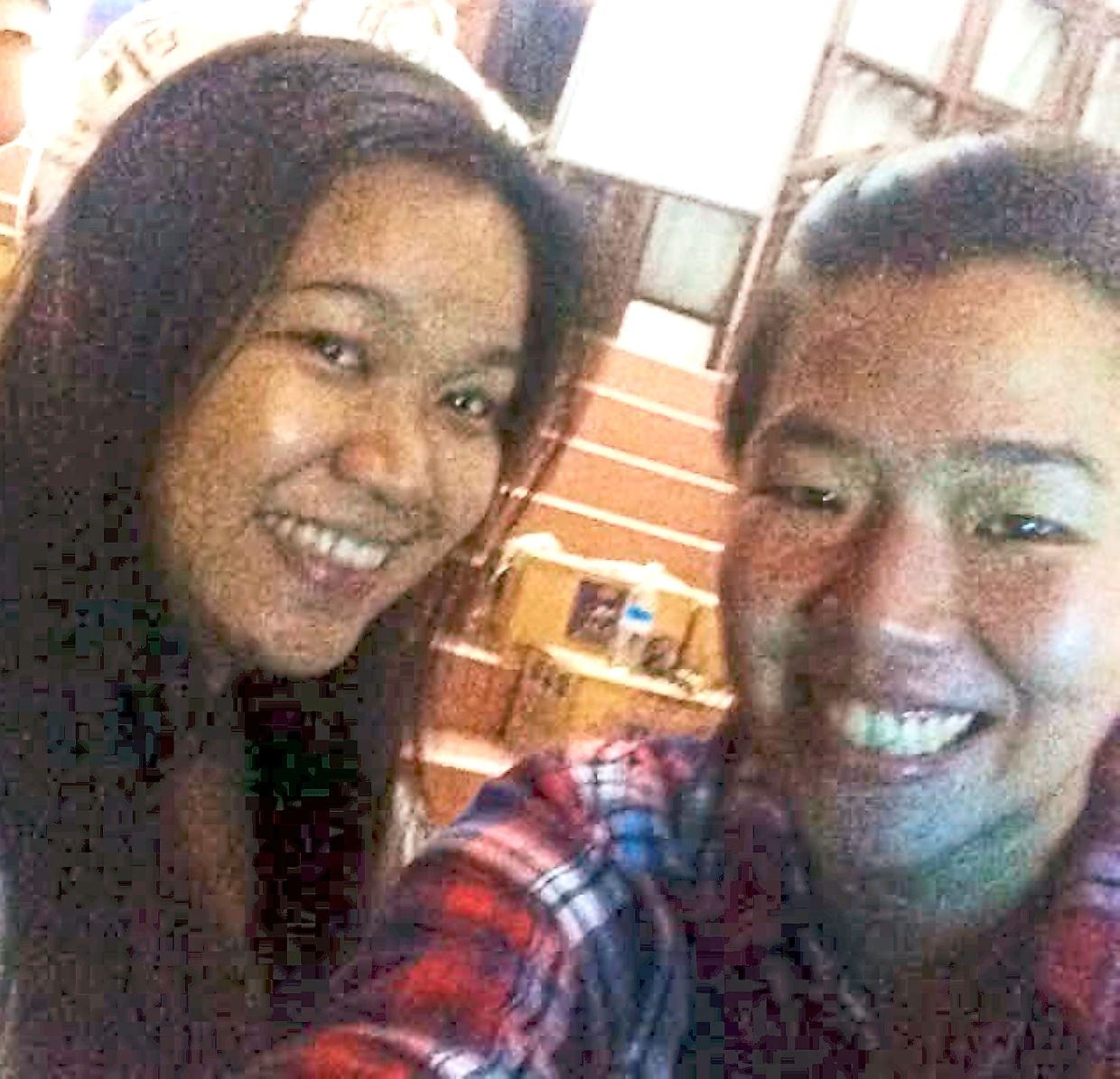 Chan (right) and the writer managed a selfie after a day of hard work. 