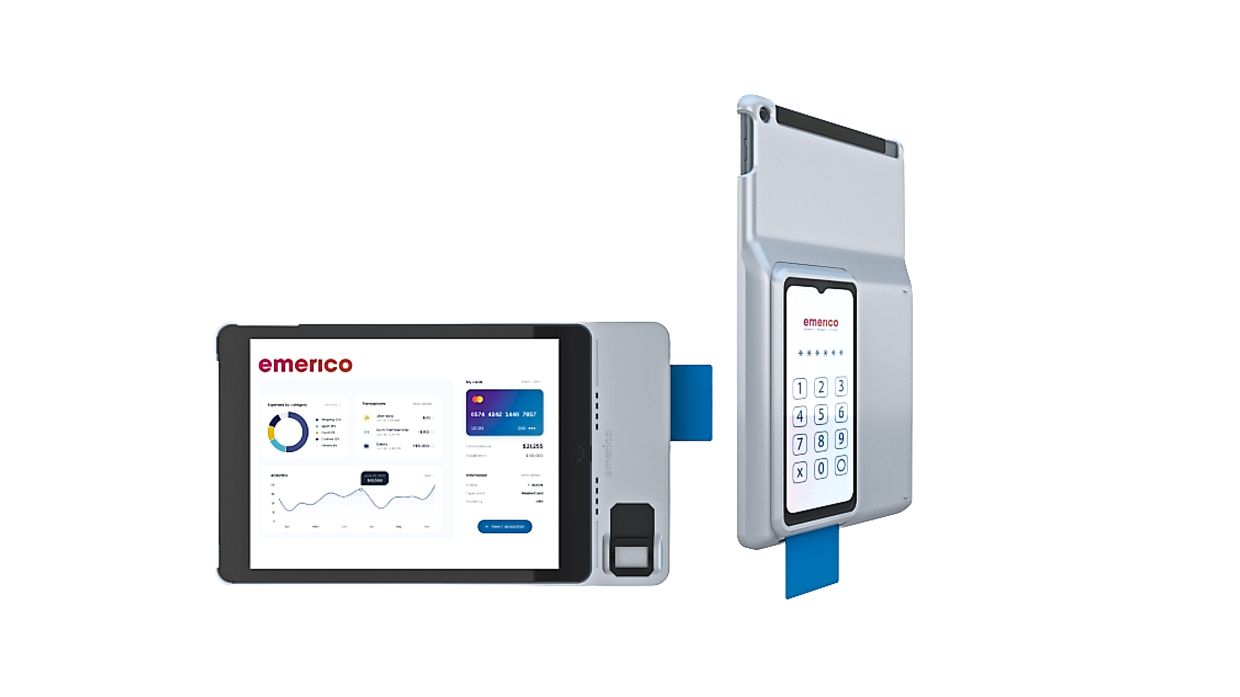 Emerico’s patented protective sleeve, featuring biometric and card reader technology, underscores the company’s commitment to innovation and intellectual property.